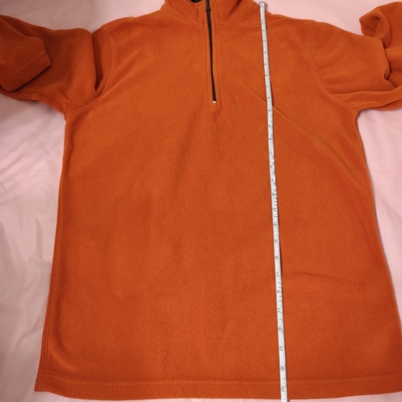 ACTRA Women's Orange 1/4-Zip Fleece Sweatshirt, sz Small - Picture 7 of 8